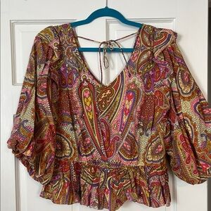 Paisley Print Women's Top